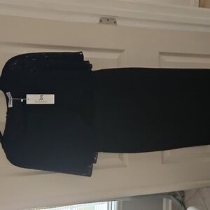 Jasambac Black Capelet Dress